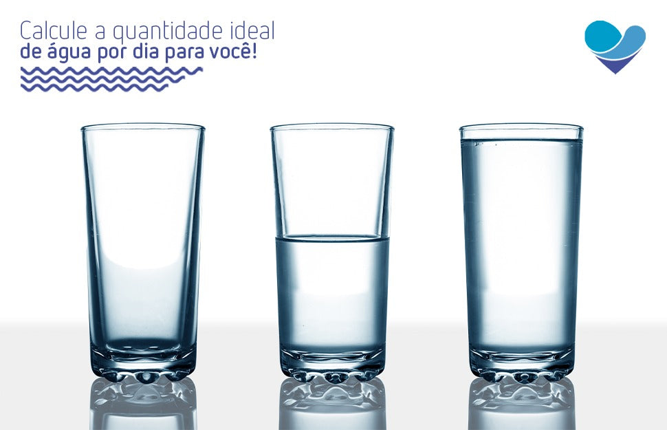 Calcule a quantidade de água ideal por dia para você!