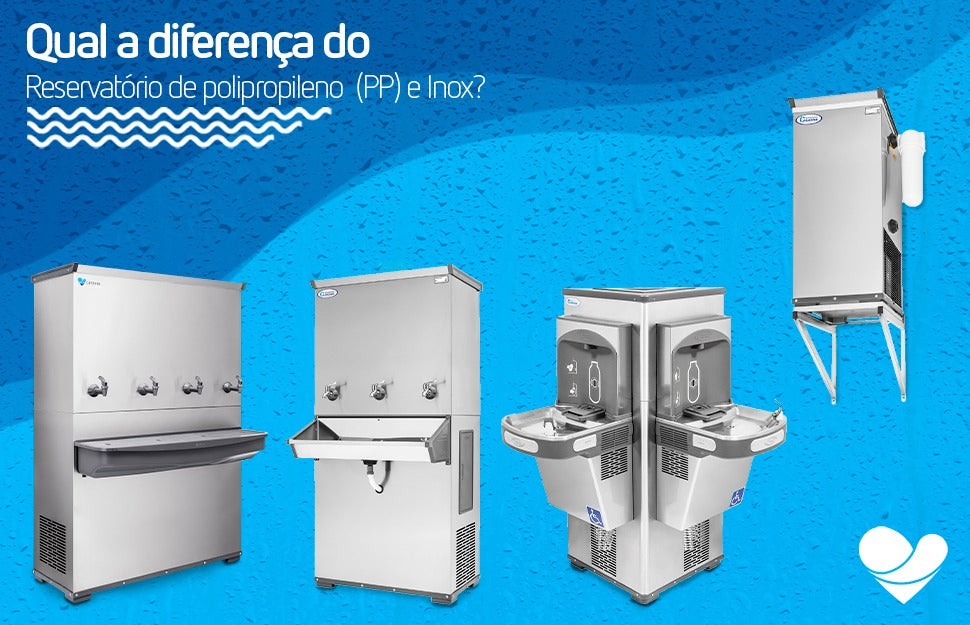Reservatório de polipropileno (PP) ou inox. Qual é melhor?