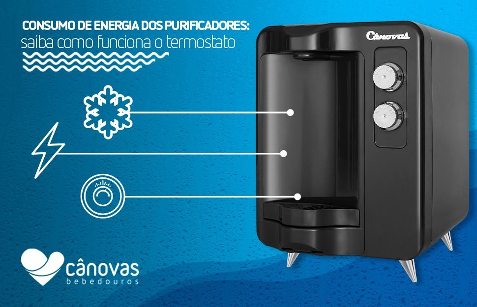 Consumo de energia dos purificadores: saiba como funciona o termostato