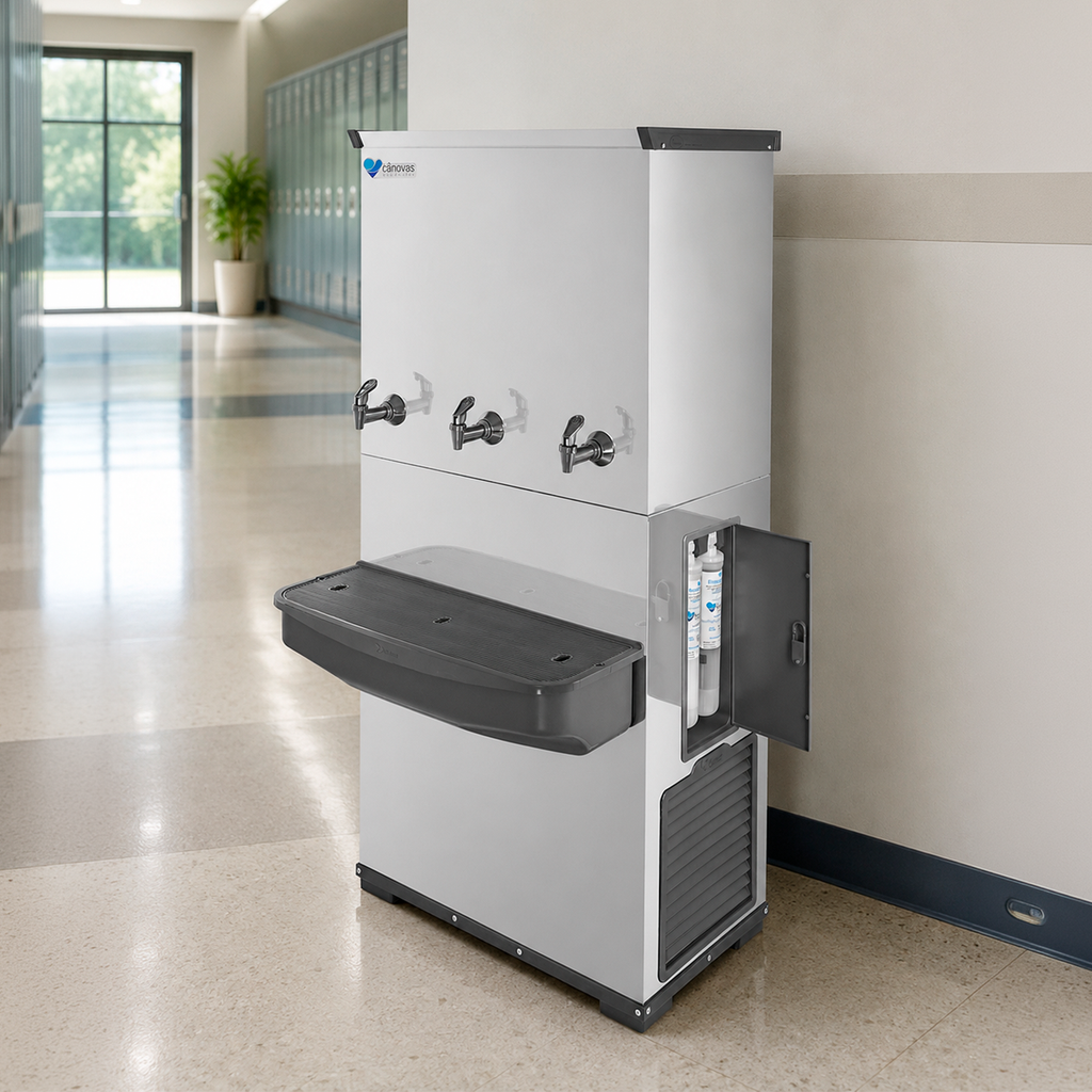 Bebedouro Industrial Cânovas RESIST 100 • INOX • 3 Torneiras