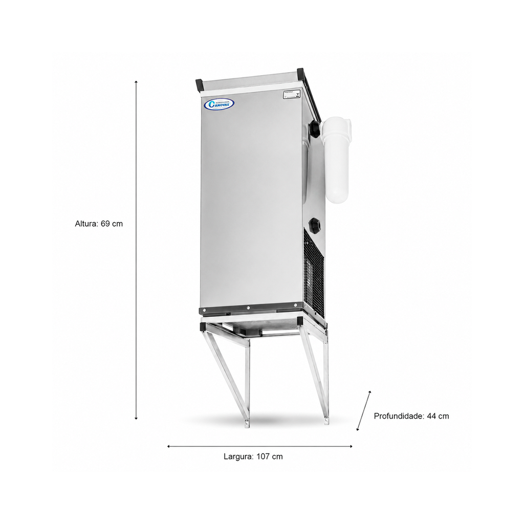 Bebedouro Industrial Cânovas LS 50L • INOX • Suspenso