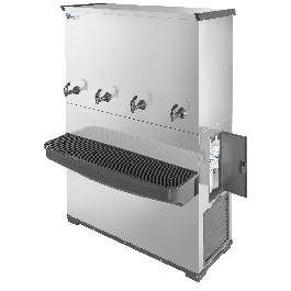 Bebedouro Industrial 200L RESIST em Inox com 4 Torneiras (1 natural)