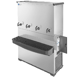 Bebedouro Industrial 200L RESIST em Inox com 4 Torneiras