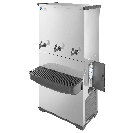 Bebedouro Industrial 100L RESIST em Inox com 3 Torneiras (1 natural)