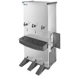 Bebedouro Industrial 100L RESIST em Inox - SEM contato manual, com 3 torneiras (1 natural)