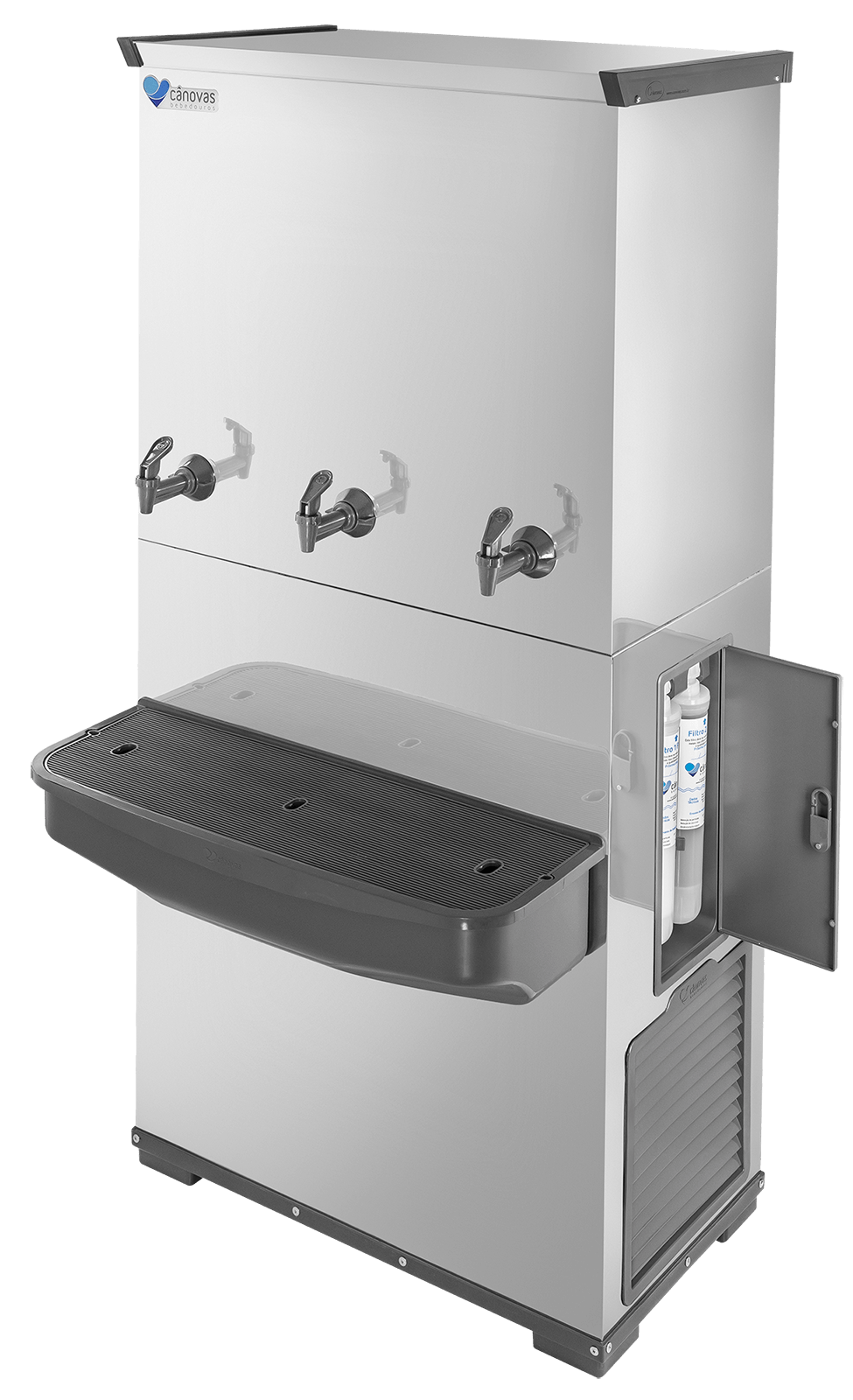 Bebedouro Industrial 100L RESIST em Inox com 3 Torneiras