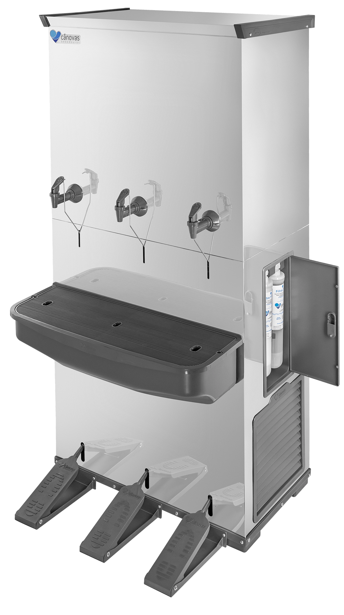 Bebedouro Industrial 100L RESIST em Inox - SEM contato manual 