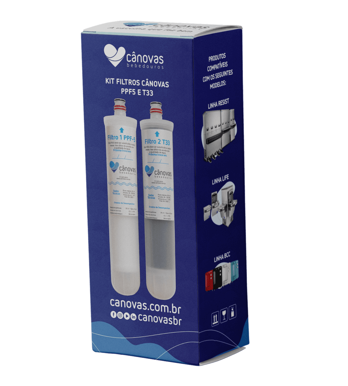 Kit Filtros Cânovas PPF-5 e T33