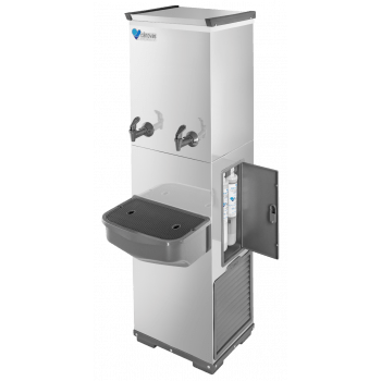 Bebedouro Industrial 50L RESIST em Inox com 2 Torneiras (1 natural)